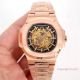 Copy Patek Philippe Skeleton Nautilus Watches Rose Gold (2)_th.jpg